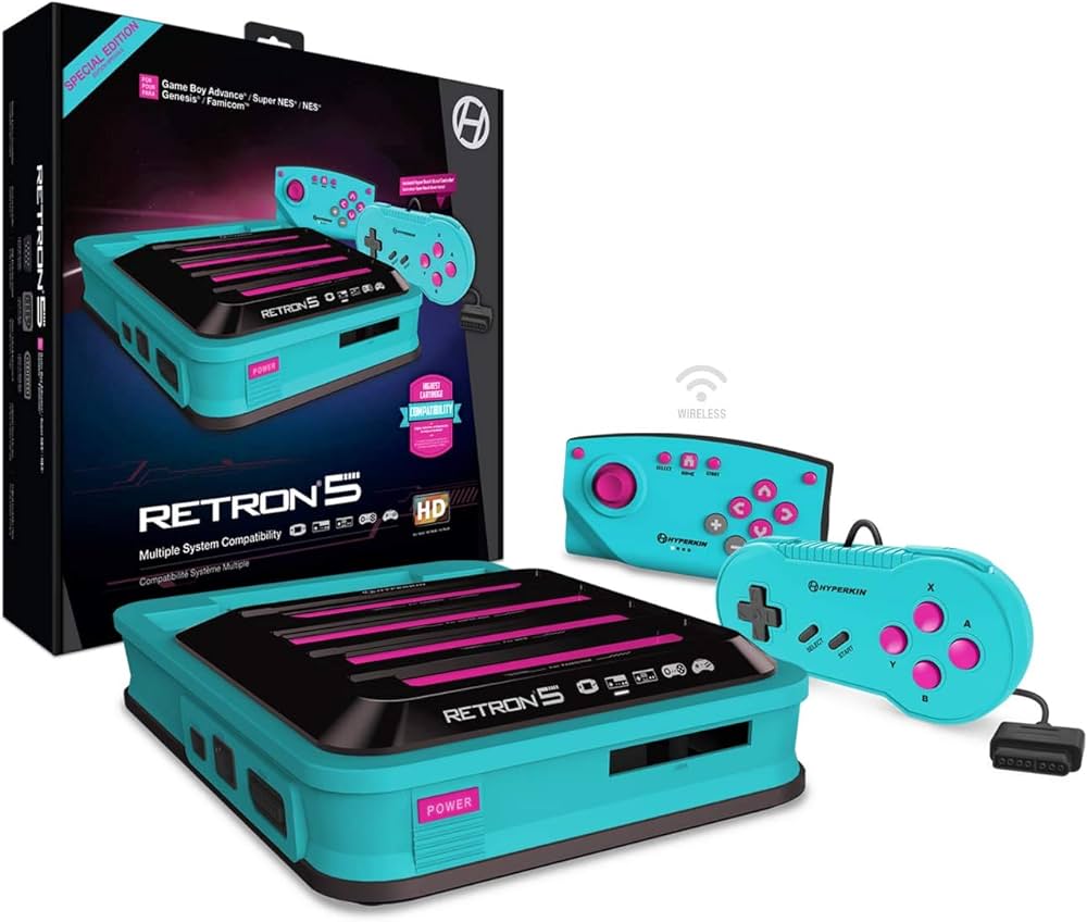 Retron 5 for GBA/NES/SNES/Genesis - Blue (X8)